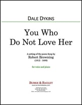 You Who Do Not Love Her Vocal Solo & Collections sheet music cover